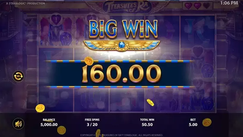 Treasures of Ra slot screenshot 5