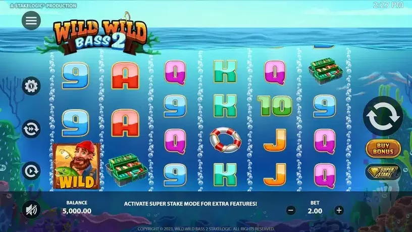 Wild Wild Bass 2 slot screenshot 1