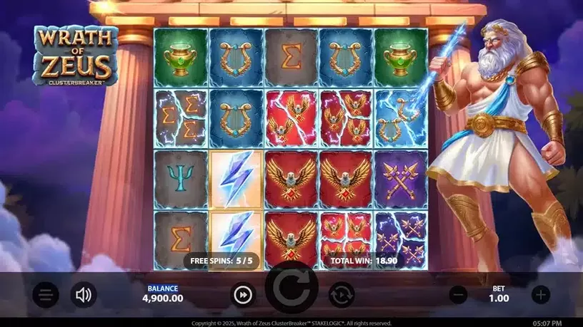 Wrath of Zeus ClusterBreaker slot screenshot 5