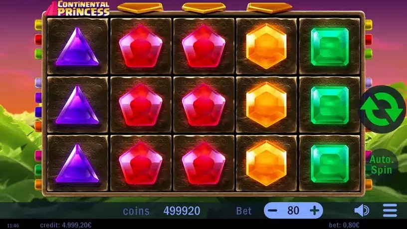 Continental Princess slot screenshot 1