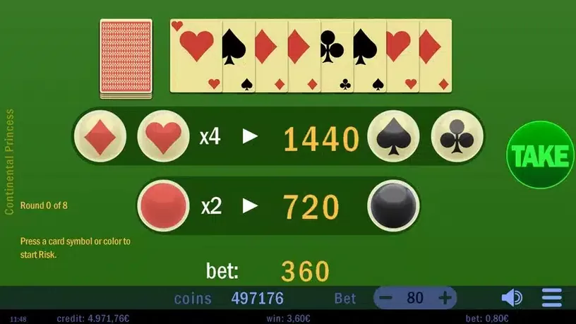 Continental Princess slot screenshot 4