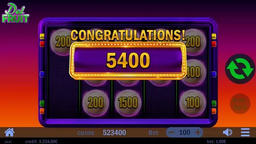 Del Fruit slot screenshot 8