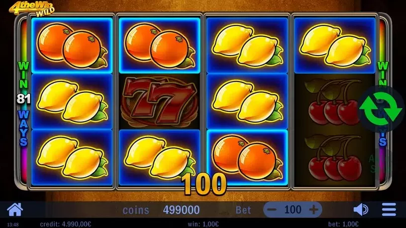 Four the Win Wild slot screenshot 3