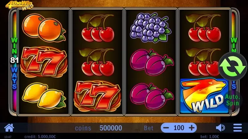 Four the Win Wild slot screenshot 1