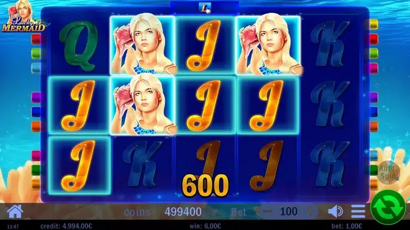Lucky Mermaid slot screenshot 2