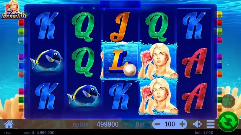 Lucky Mermaid slot screenshot 1