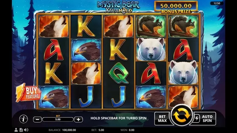 Mystic Bear XtraHold slot screenshot 1