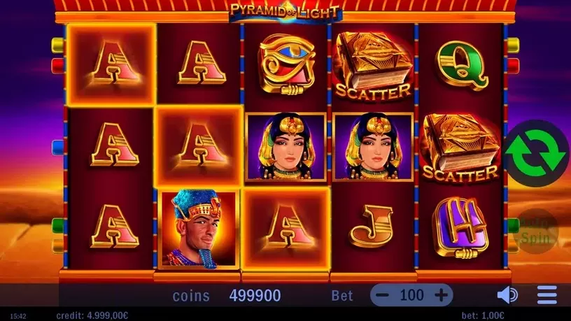 Pyramid of Light slot screenshot 1