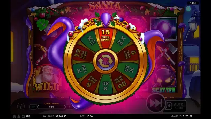 Santa Vs Aliens slot screenshot 3