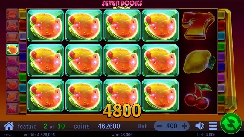 Seven Books Unlimited slot screenshot 4