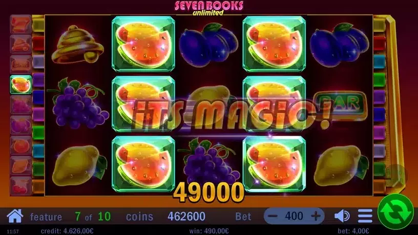 Seven Books Unlimited slot screenshot 5