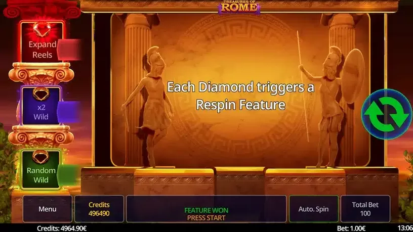 Treasures of Rome slot screenshot 4