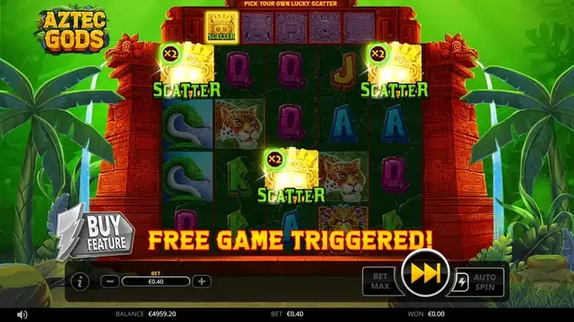 Aztec Gods slot screenshot 2