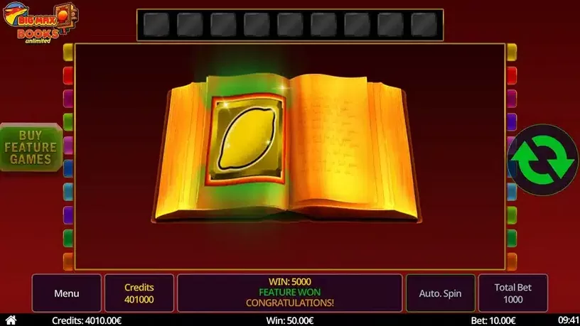 Big Max Books Unlimited slot screenshot 5