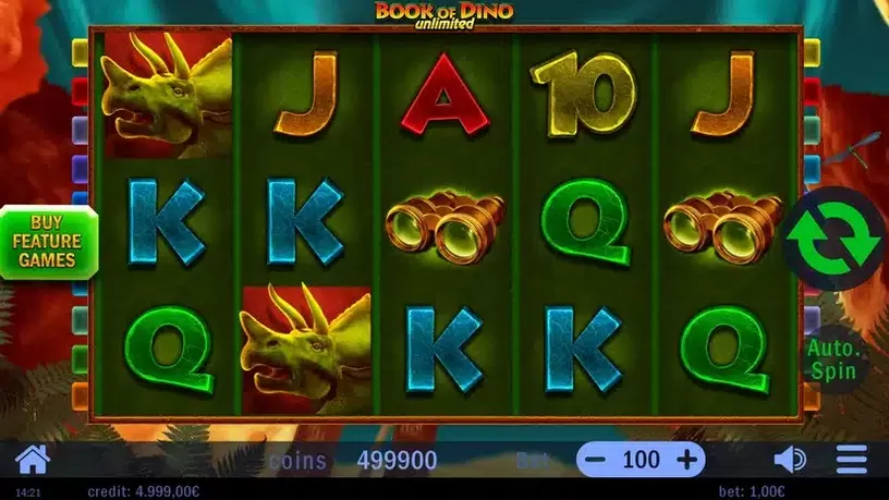 Book of Dino slot screenshot 1