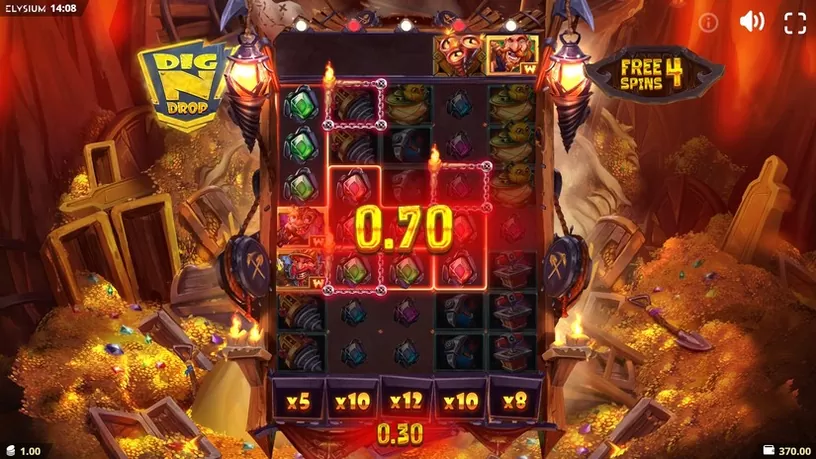 Dig N Drop slot screenshot 4