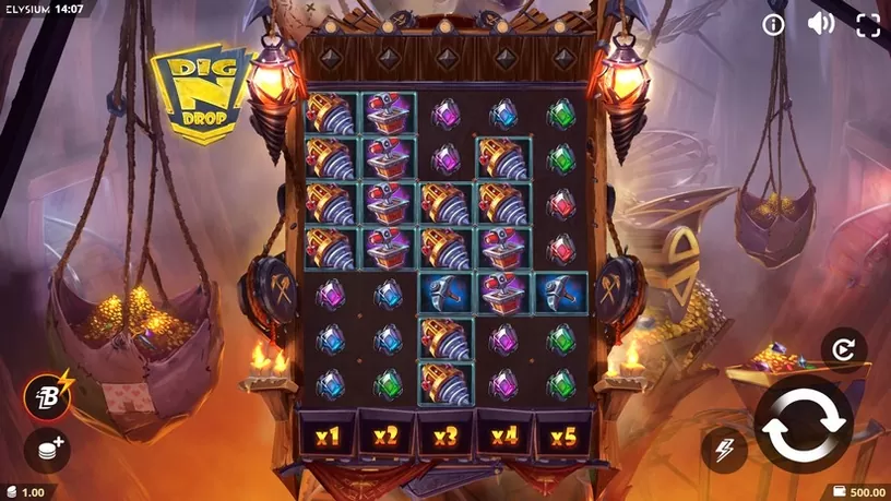 Dig N Drop slot screenshot 1