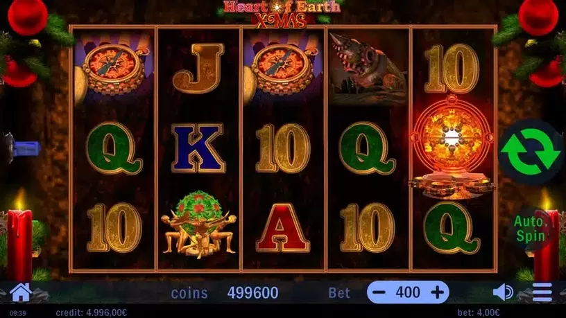 Hearth of Earth Xmas slot screenshot 1