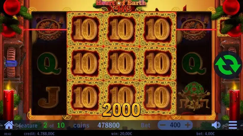 Hearth of Earth Xmas slot screenshot 6