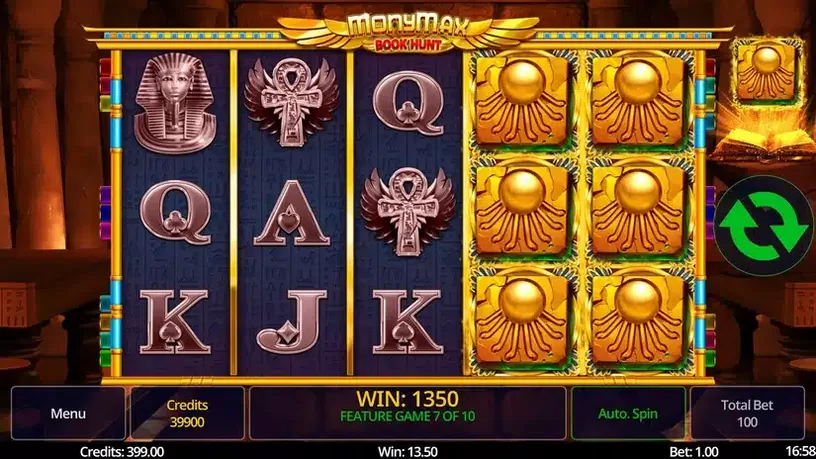 MonyMax Book Hunt slot screenshot 5