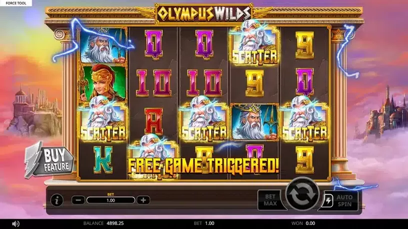 Olympus Wilds slot screenshot 2