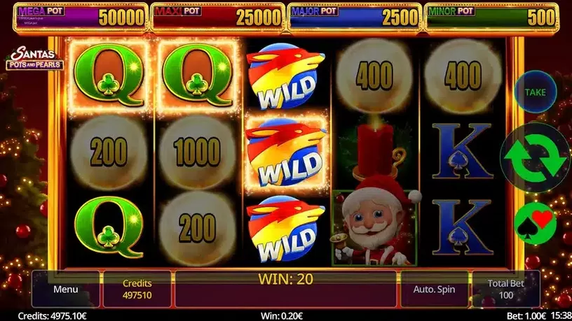 Santa’s Pots and Pearls slot screenshot 2