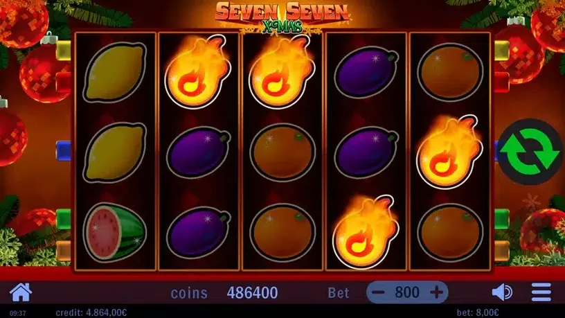 Seven Seven Xmas slot screenshot 4