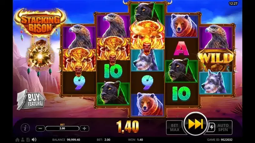 Stacking Bison slot screenshot 4