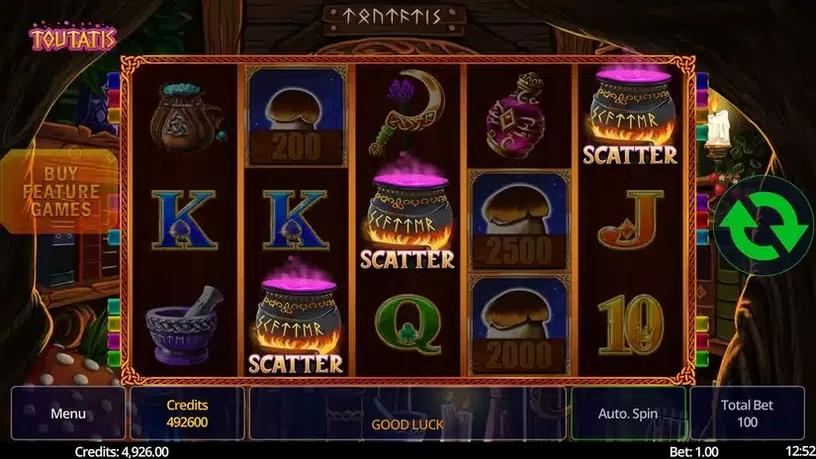 Toutatis slot screenshot 1