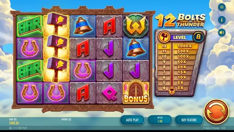 12 Bolts of Thunder slot screenshot 1