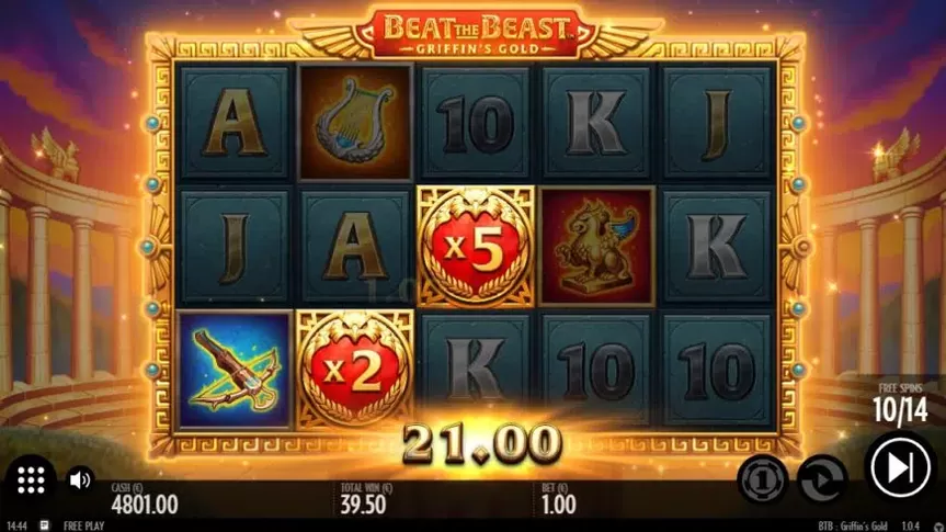 Beat the Beast Griffins Gold slot screenshot 4