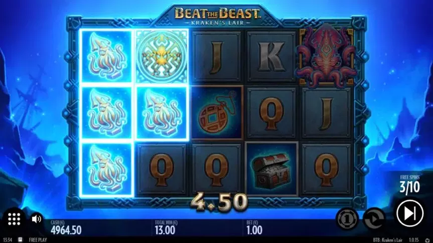 Beat the Beast: Kraken’s Lair slot screenshot 4
