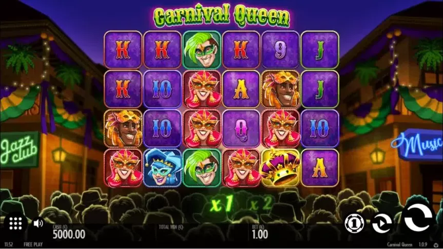 Carnival Queen slot screenshot 1