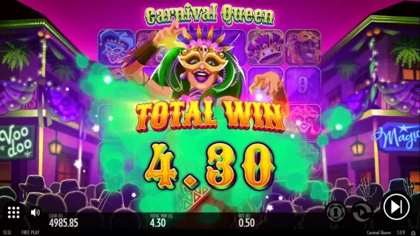 Carnival Queen slot screenshot 8