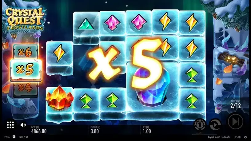 Crystal Quest Frostlands slot screenshot 5