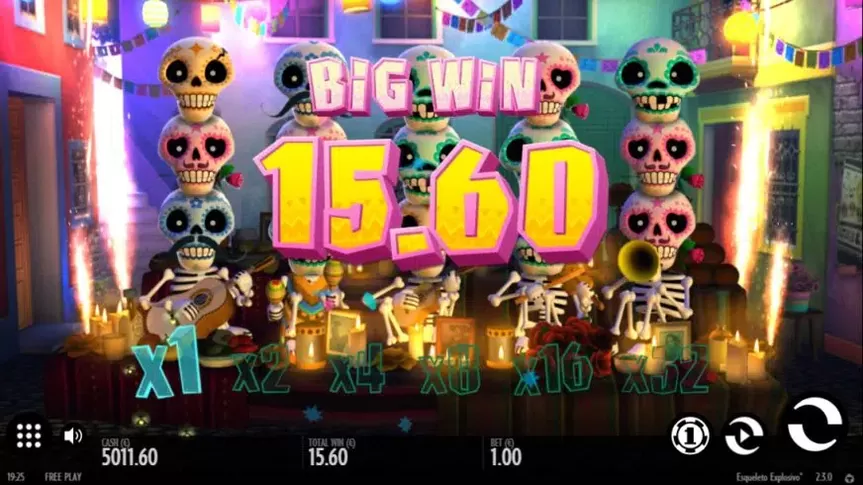 Esqueleto Explosivo slot screenshot 3