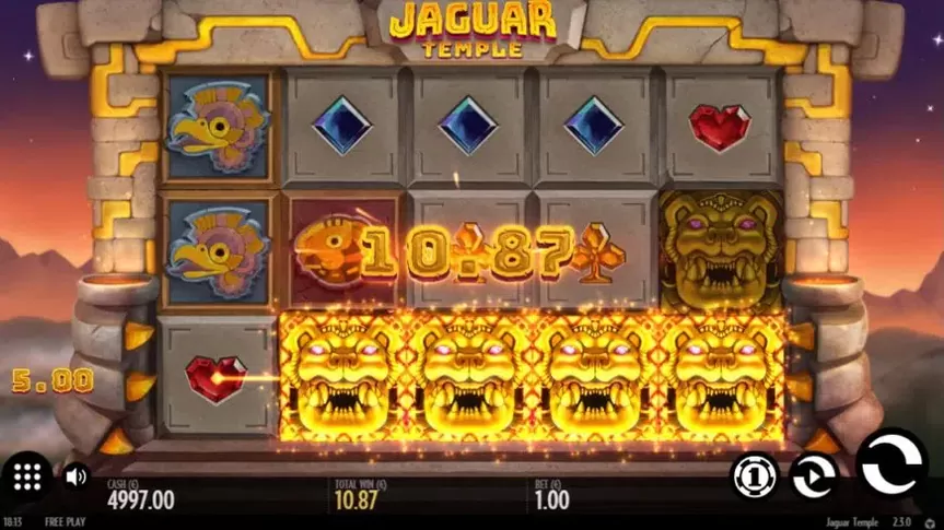 Jaguar Temple slot screenshot 2