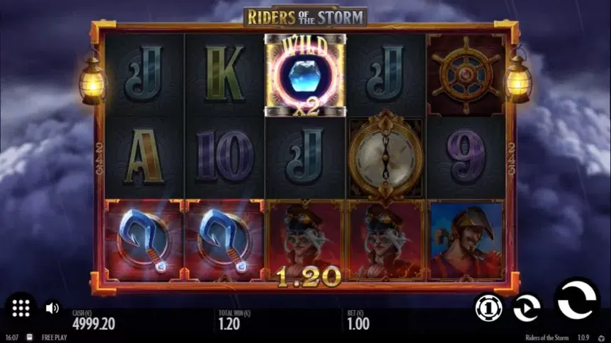 Riders of the Storm slot screenshot 2