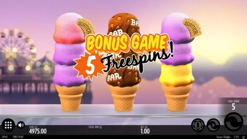 Sunset Delight slot screenshot 3