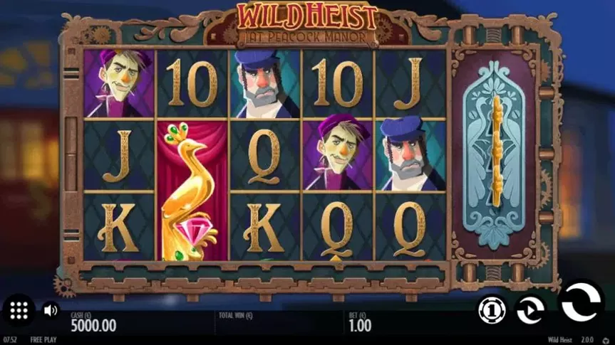 Wild Heist at Peacock Manor slot screenshot 1