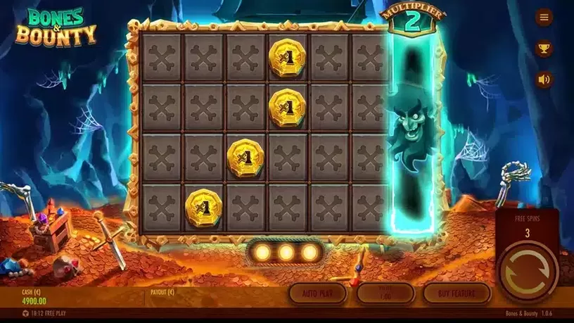 Bones & Bounty slot screenshot 4