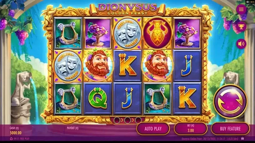 Dionysus Golden Feast slot screenshot 1