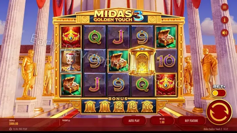 Midas Golden Touch 3 slot screenshot 1