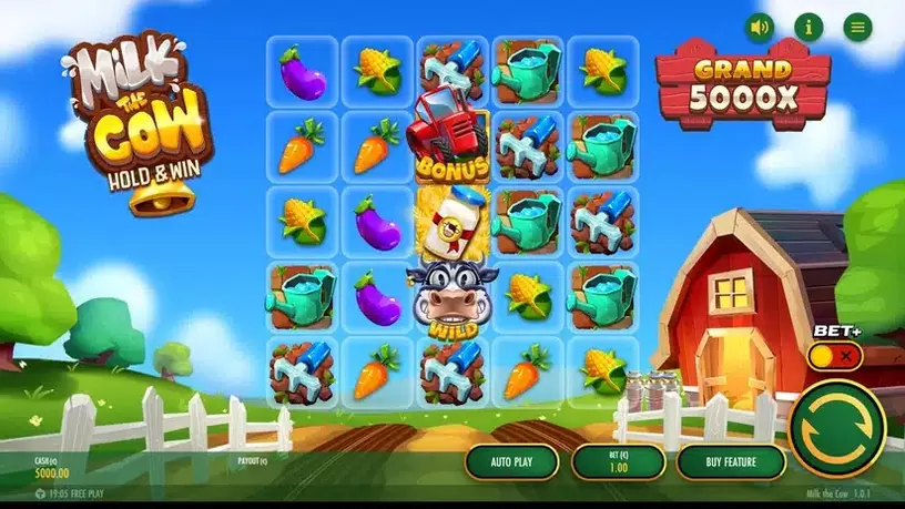 Milk The Cow slot screenshot 1