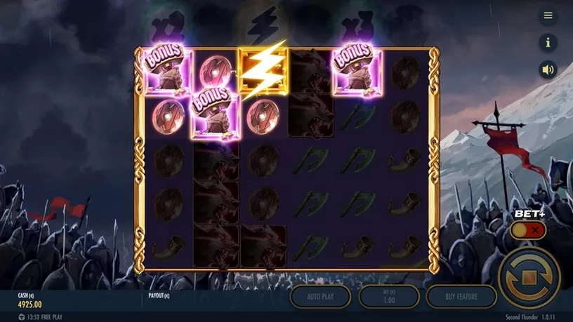 Second Thunder slot screenshot 2