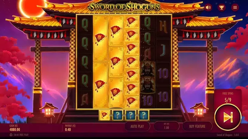 Sword Of Shoguns slot screenshot 4