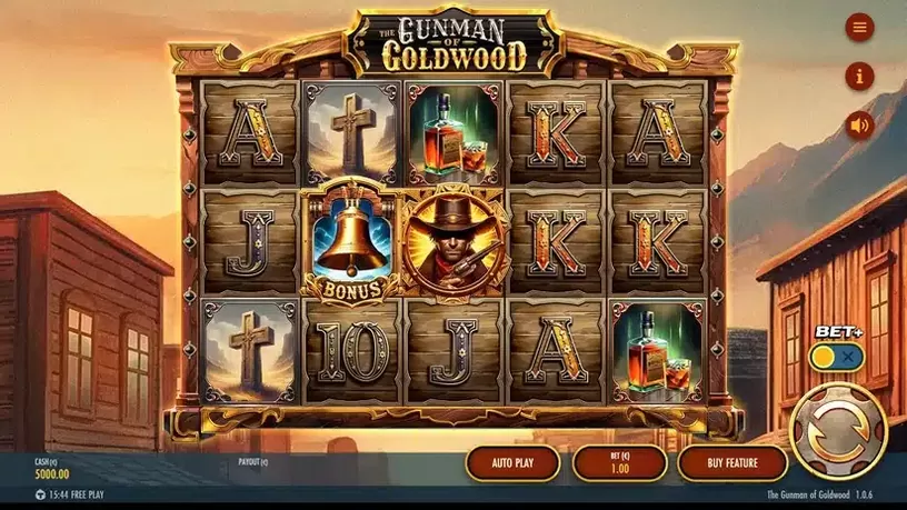 The Gunman of Goldwood slot screenshot 1