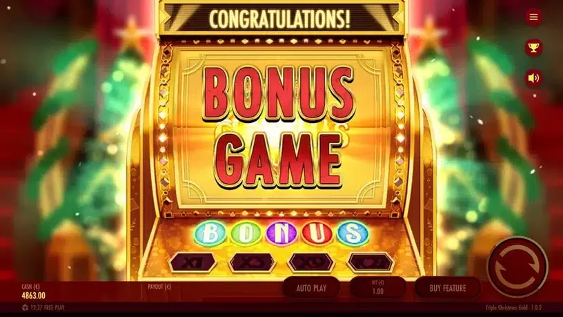 Triple Christmas Gold slot screenshot 3