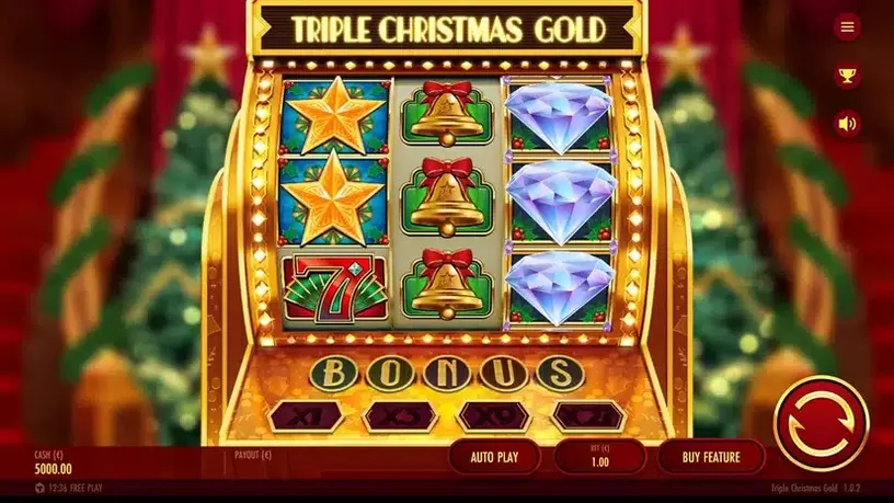 Triple Christmas Gold slot screenshot 1