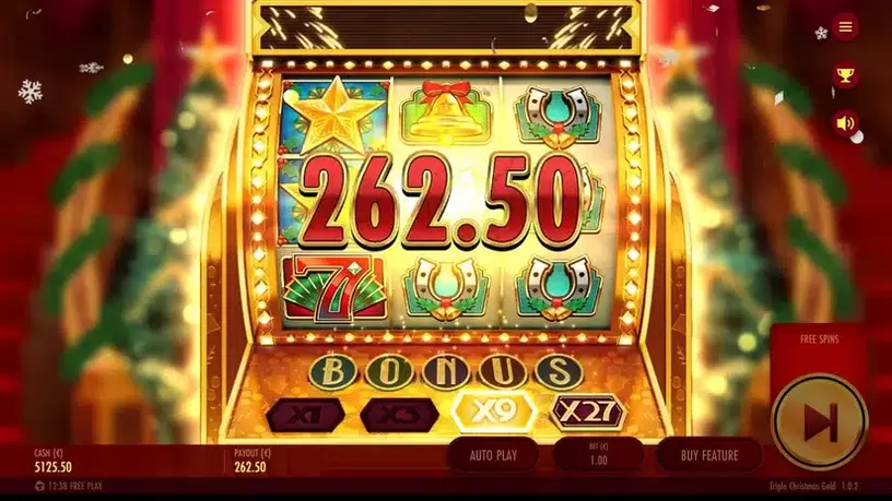 Triple Christmas Gold slot screenshot 9
